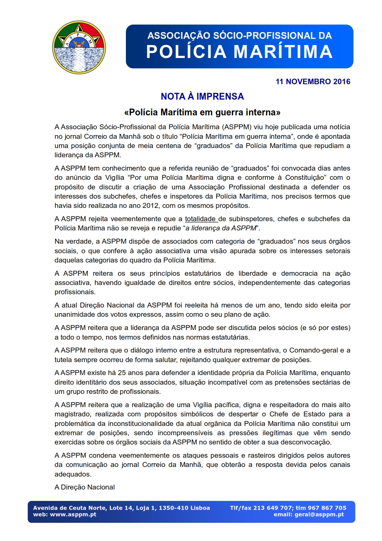 NOTA IMPRENSA 11NOV16 001